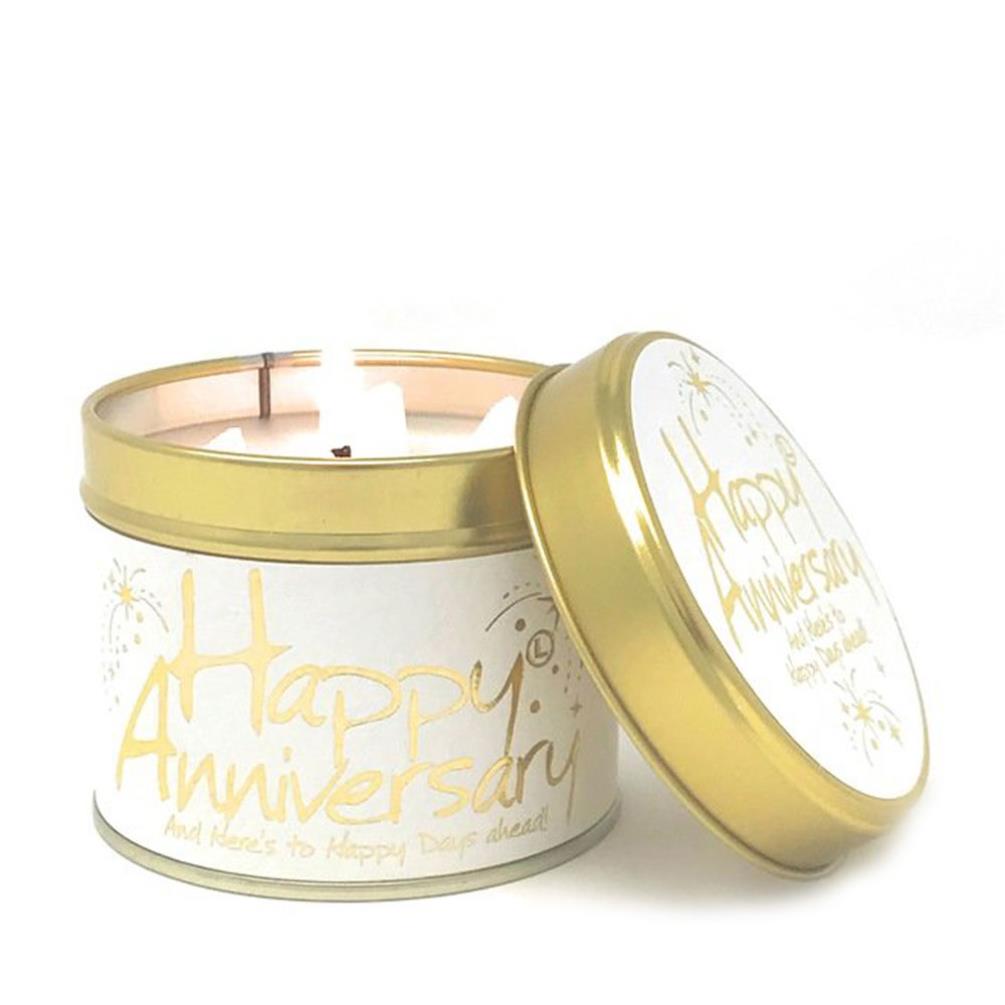 Lily-Flame Happy Anniversary Tin Candle £9.89